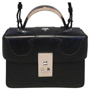 NWT The Volon Black Leather Alice Crossbody Box Shoulder Bag